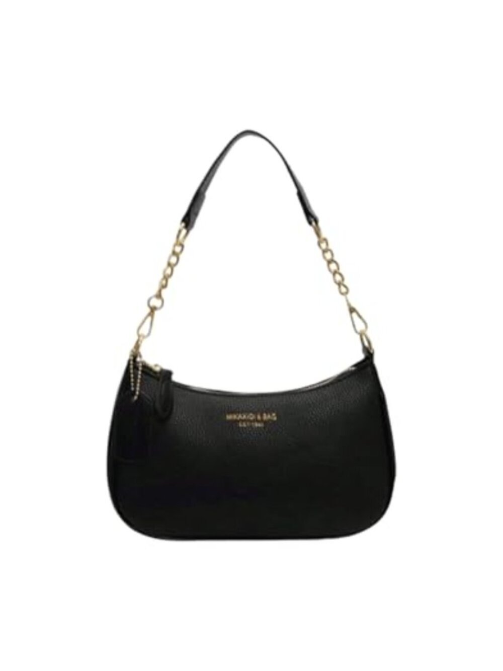 PU Leather Hobo Shoulder Bag Gold Chain Crossbody Handbag